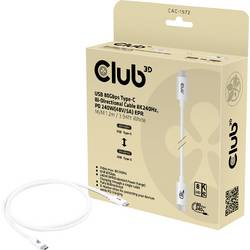 club3D Kabel USB-C USB 4.0 USB-C ® zástrčka 1.20 m bílá CAC-1572