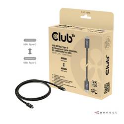 club3D Kabel USB-C USB 4.0 USB-C ® zástrčka 1.20 m černá CAC-1570