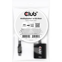 club3D CAC-2113 VGA adaptér [1x mini DisplayPort zástrčka - 1x VGA zásuvka] černá 0.228 m