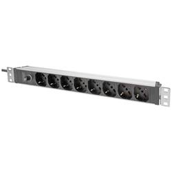 Digitus DN-95410-IT 19 palec zásuvková lišta pro datové skříně 1 U zásuvka s ochranným kontaktem hliníkový profil, pevná vestavba, vč. 2 kovových úchytů, s