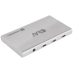 club3D CSV-1580 USB-C® (USB 3.1) Multiport hub stříbrná