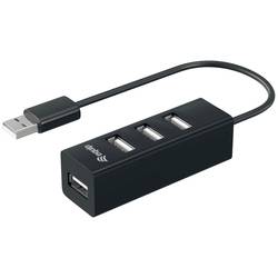 Equip 128955 USB Hub 4 porty USB-A USB 2.0 480 MBit/s černá 128955