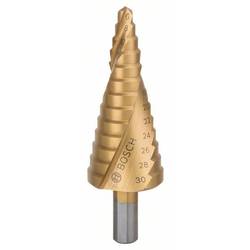 Bosch Accessories 2608587430 HSS stupňovitý vrták 6 - 30 mm TiN Celková délka 93.5 mm kuželový záhlubník 3 břitý 1 ks