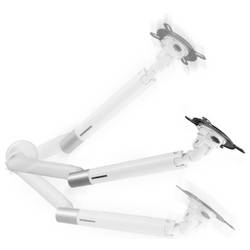 One For All Design Single white držák na stůl pro monitor 33 cm (13) - 88,9 cm (35) bílá nastavitelná výška, Sklopný + otočný, nakláněcí