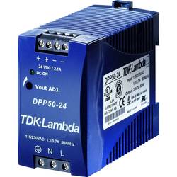 TDK-Lambda DPP50-24 síťový zdroj na DIN lištu, 24 V/DC, 2.1 A, 50 W, výstupy 1 x