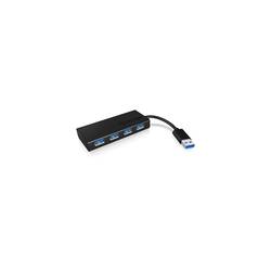 ICY BOX 4 porty USB 3.0 hub černá