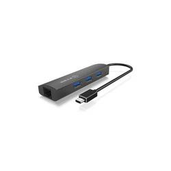 ICY BOX 4 porty USB-C® (USB 3.1) Multiport hub antracitová