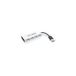 ICY BOX 4 porty USB 3.0 hub bílá