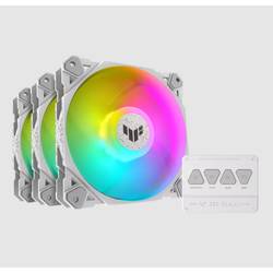 Asus TUF GAMING TF120 ARGB PC větrák s krytem bílá (š x v x h) 120 x 25 x 120 mm vč. dálkového ovládání, včetně LED osvětlení