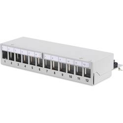 Digitus DN-93706 12 portů síťový patch panel 483 mm (19) nevybavený specifikací 1 U šedá neosazený