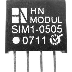 HN Power SIM1-1212-SIL4 DC/DC měnič napětí do DPS 12 V/DC 12 V/DC 83 mA 1 W Počet výstupů: 1 x Obsah 1 ks