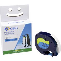 páska do štítkovače G&G BM-D-G-91225 kompatibilní náhradní DYMO 91225 Barva pásky: modrá Barva písma: černá 12 mm 4 m