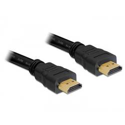 Delock HDMI kabel Zástrčka HDMI-A 15 m černá 82710 kulatý, 4K UHD, pozlacené kontakty, kroucený HDMI kabel
