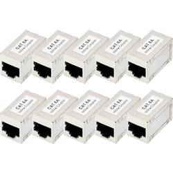 Digitus DN-93905-10 pouzdro spojky RJ45 Počet pólů 8 stříbrná 10 ks