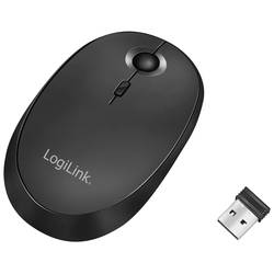 LogiLink ID0204 optická drátová myš, Bluetooth®, bezdrátový, 1600 dpi, černá