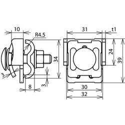 DEHN 365019 FK DUL 6.10 KBF0.7 8 V2A Skládací svorka 1 ks