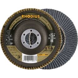 Rhodius 211329 RHODIUS vějířovitý brusný kotouč Průměr 115 mm Ø otvoru 22.23 mm nerezová ocel, ocel 1 ks