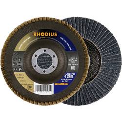 Rhodius 211331 RHODIUS vějířovitý brusný kotouč Průměr 125 mm Ø otvoru 22.23 mm nerezová ocel, ocel 1 ks
