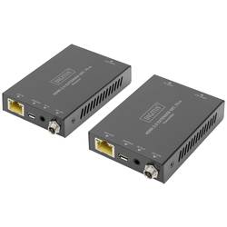 Digitus DS-55506 HDMI / RJ45 adaptér [1x HDMI zásuvka - 2x HDMI zásuvka] černá 4K UHD