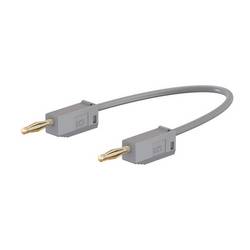 Stäubli LK205 měřicí kabel lamelová zástrčka 2 mm lamelová zástrčka 2 mm 7.50 cm šedá 1 ks