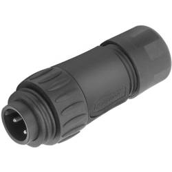 Amphenol C016 10H006 010 12 kulatý faston zástrčka, rovná Počet kontaktů: 6 + PE Série konektoru: C016 1 ks