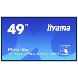 Iiyama ProLite TF4939UHSC-B1AG velkoformátový displej Energetická třída (EEK2021): G (A - G) 124.5 cm (49 palec) 3840 x 2160 Pixel, 24/7, integrován