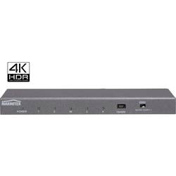 Marmitek Split 614 UHD 2.0 4 porty HDMI rozbočovač možnost 3D přehrávání, kovový ukazatel, UHD, se zabudovaným repeaterem 4096 x 2160 Pixel antracit (metalíza)