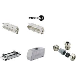 RockStar® HDC kits-Heavy Duty Connectors, Kit, HE, Size: 8, Poles: 24, PUSH IN spring connection, 500 V, 16 A, diecast aluminium, metric