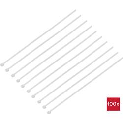 TRU COMPONENTS TC-12193280, TC-BT-610-4.8-N, stahovací pásky, 4.8 mm, 610 mm, přírodní, chemická odolnost, 100 ks