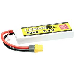 LemonRC 15719 akupack Li-Pol (modelářství), 7.4 V, 2200 mAh, články 2, 35 C, Softcase, XT60