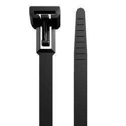 Weidmüller 1059210000, CB-R 200/7.5 BLACK, stahovací pásky, 7.5 mm, 200 mm, 100 ks