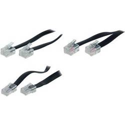 Shiverpeaks Western kabel [1x RJ12 zástrčka 6p6c - 1x RJ12 zástrčka 6p6c] 10 m černá