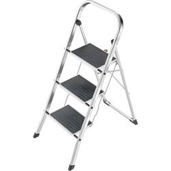 Hailo K70 4393-801 hliník sklápěcí schůdky skládací max.prac. výška: 270 cm stříbrná, černá 5.1 kg