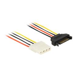 Delock napájecí kabel 0.2 m černá, červená, bílá, žlutá