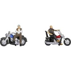 NOCH H0 Rocker na motocyklech natřená, sedící