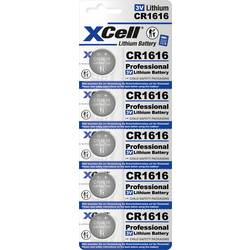 XCell knoflíkový článek CR 1616 3 V 5 ks 50 mAh lithiová CR1616-B5