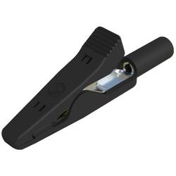 SKS Hirschmann MA 1 sw krokosvorka, konektor 2 mm, CAT I, černá
