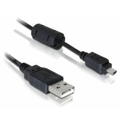 Delock USB kabel USB 2.0 USB-A zástrčka, UC-E6 1.83 m černá 82414