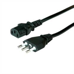 Value 19.99.2072 napájecí kabel černá 1.80 m