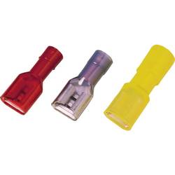 Weidmüller 1491860000 faston zásuvka Šířka zástrčky: 2.8 mm Tloušťka konektoru: 0.5 mm plná izolace červená 100 ks