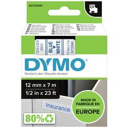 páska do štítkovače DYMO D1 45014 polyester Barva pásky: bílá Barva písma:modrá 12 mm 7 m