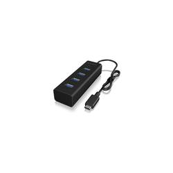 ICY BOX 4 porty USB-C® (USB 3.1) Multiport hub černá