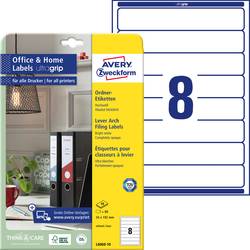 Avery-Zweckform štítky složek L6060-10 34 x 192 mm papír bílá trvalé 80 ks