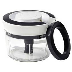 Qdesign 190-033 Ruční mini sekáček na zeleninu, černá/bílá