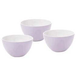 Qdesign 125 mm Salátová mísa sada 3 ks Melamin levandulová 190-048