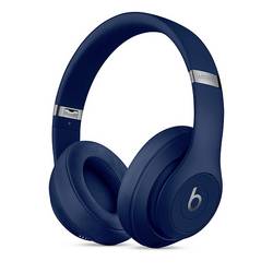 Beats Studio3 sluchátka Over Ear Bluetooth®, kabelová, MX402ZM/A, stereo, modrá, Potlačení hluku