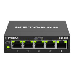 NETGEAR GS305E řízený síťový switch, 5 portů