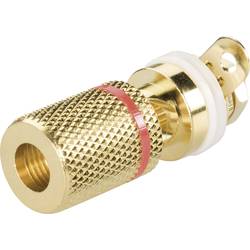 BKL Electronic 0103035 zdířka pro banánek zásuvka, vestavná vertikální Ø pin: 4 mm červená 1 ks