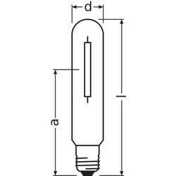 OSRAM HOMELIGHTING výbojka OSRAM LAMPE 285 mm 230 V / 50 Hz E40 400 W Energetická třída (EEK2021): E (A - G) zářivkový tvar 1 ks
