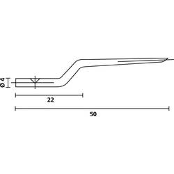 HellermannTyton NA1K/3 PRONG-ML Náhradní trny Množství: 1 ks